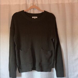 Madewell Olive Crew Neck Sweater